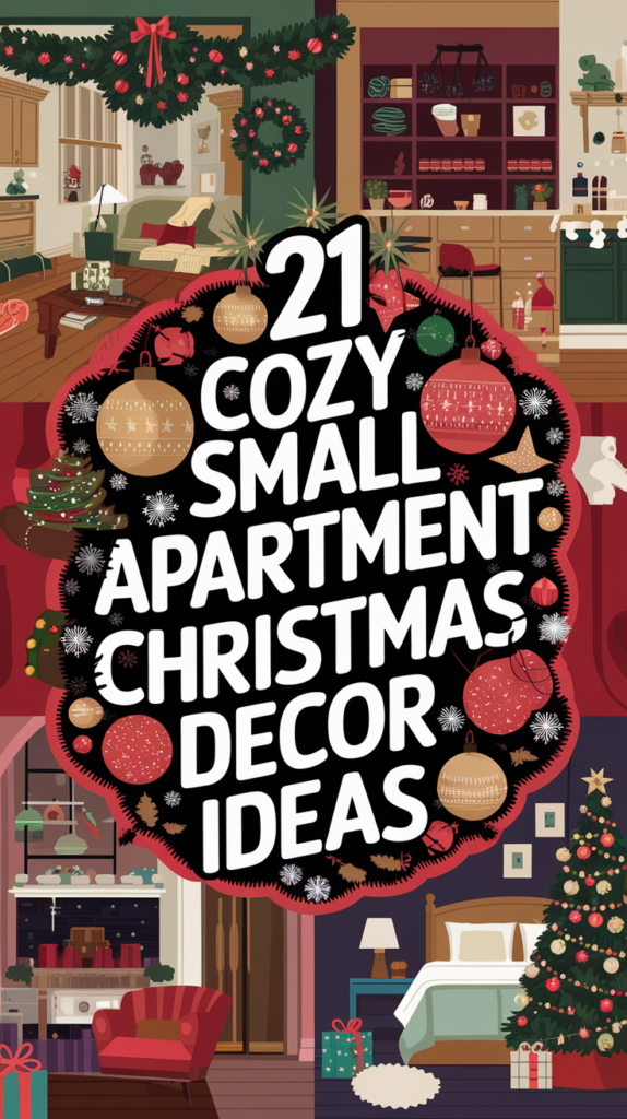 21 Cozy Small Apartment Christmas Decor Ideas 2