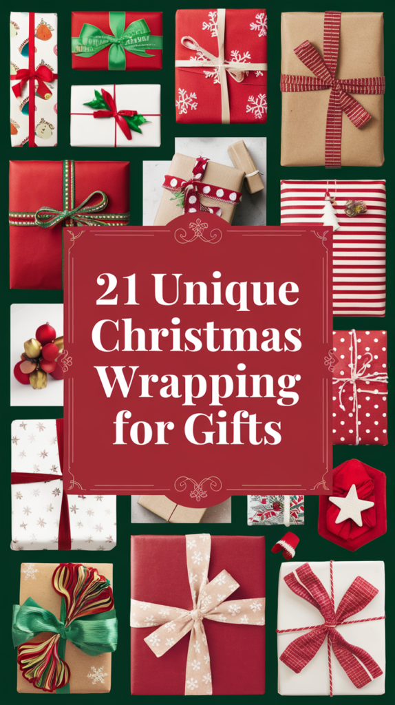 21 Unique Christmas Wrapping Ideas for Gifts 4