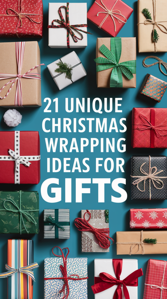 21 Unique Christmas Wrapping Ideas for Gifts 2