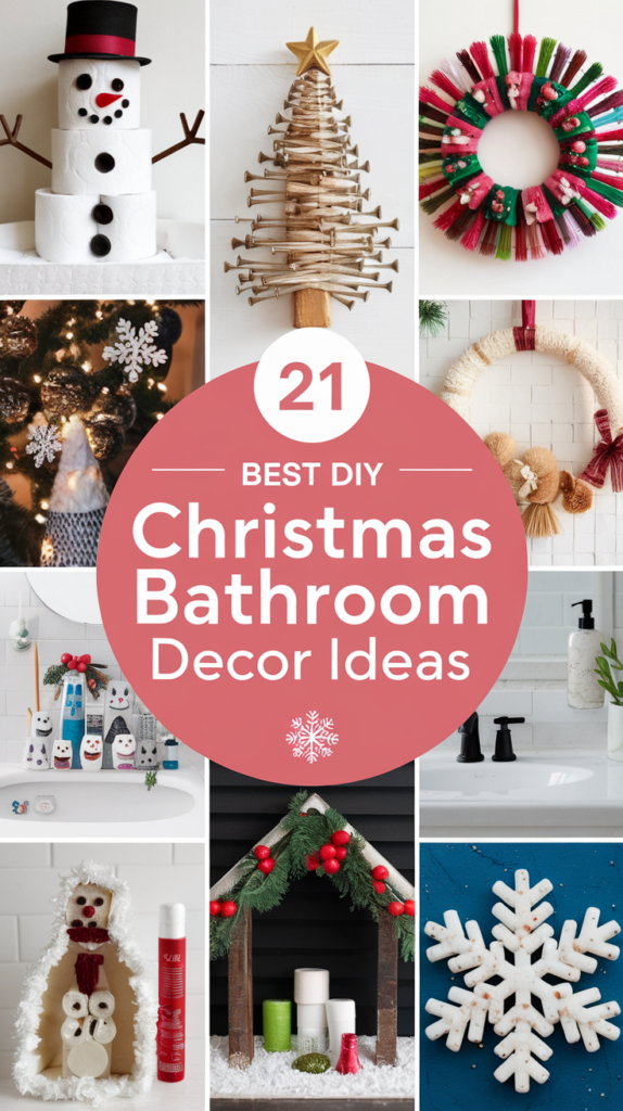21 Best DIY Christmas Bathroom Decor Ideas 4