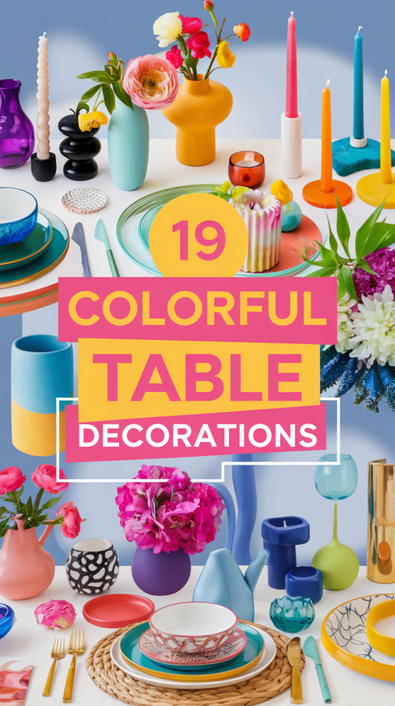 19 Colorful Table Decorations That Will Brighten Up Your Home Instantly! 24