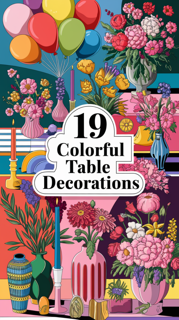 19 Colorful Table Decorations That Will Brighten Up Your Home Instantly! 3