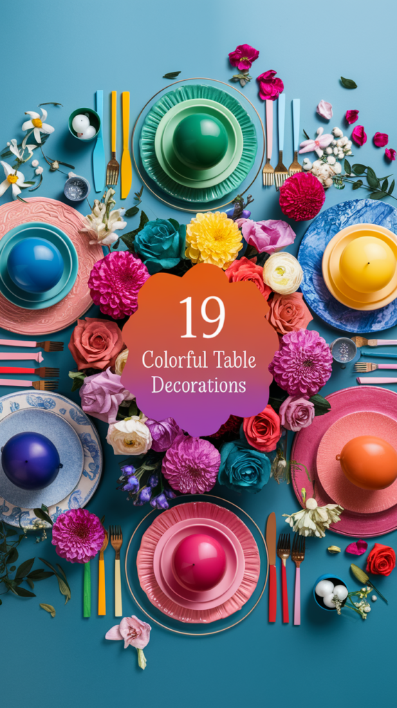 19 Colorful Table Decorations That Will Brighten Up Your Home Instantly! 2