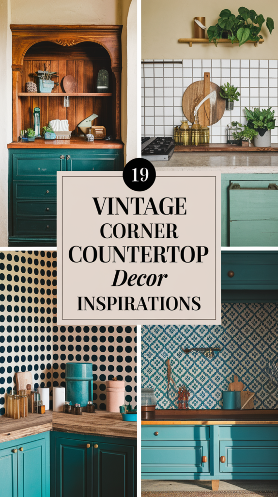 19 Vintage Corner Countertop Decor Inspirations That Will Take You Back in Time! 2