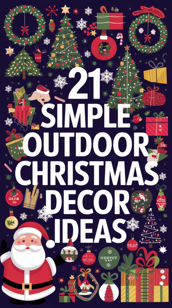 21 Simple Outdoor Christmas Decor Ideas to Transform Your Yard 1