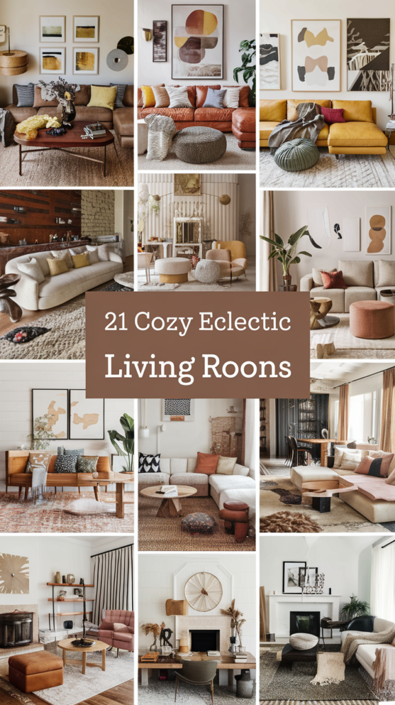 21 Cozy Eclectic Living Room Ideas That'll Make You Want to Curl Up with a Book! 29