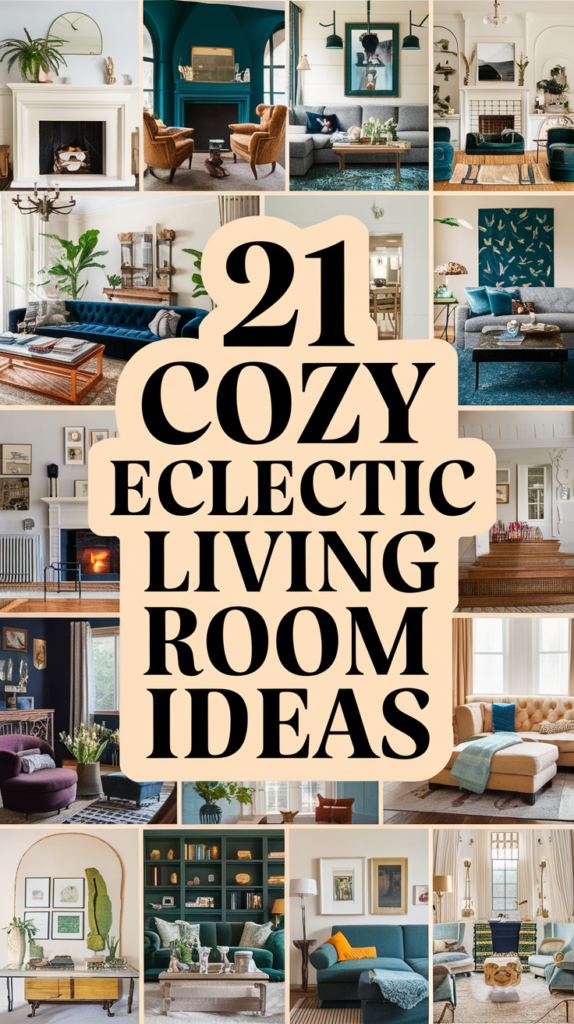21 Cozy Eclectic Living Room Ideas That'll Make You Want to Curl Up with a Book! 3