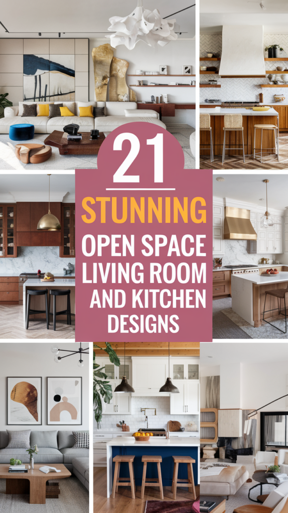 21 Stunning Open Space Living Room and Kitchen Designs You’ll Want to Copy! 26