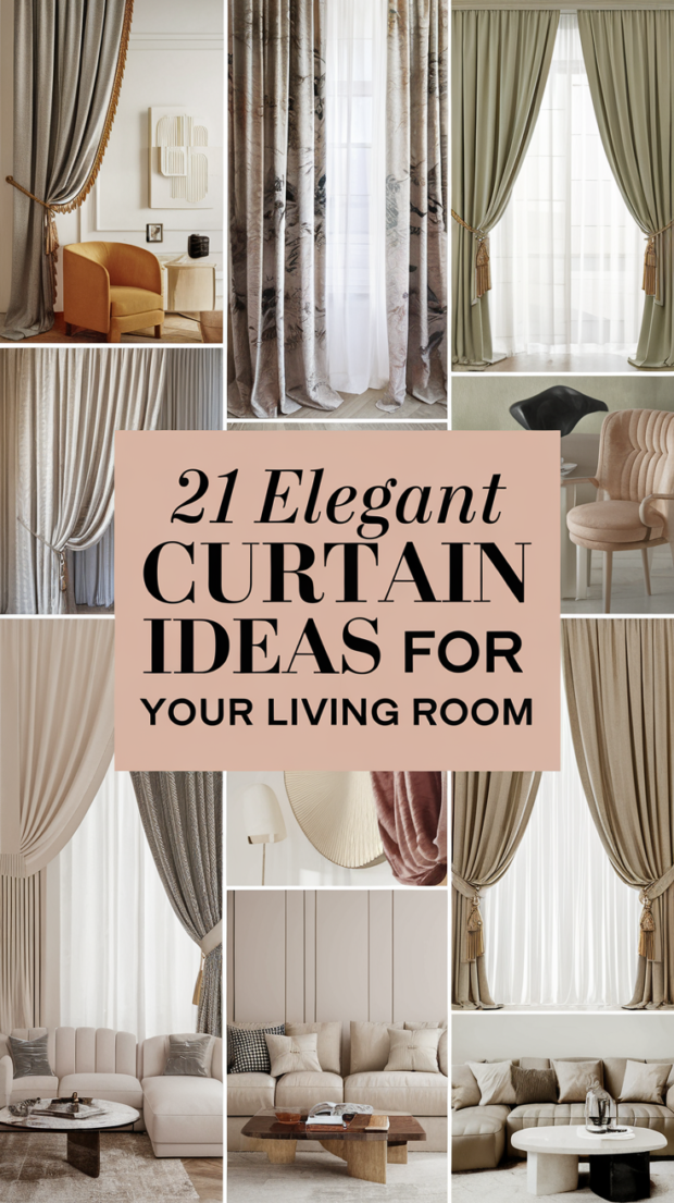 21 Elegant Curtain Ideas for Your Living Room That Will Transform Your ...