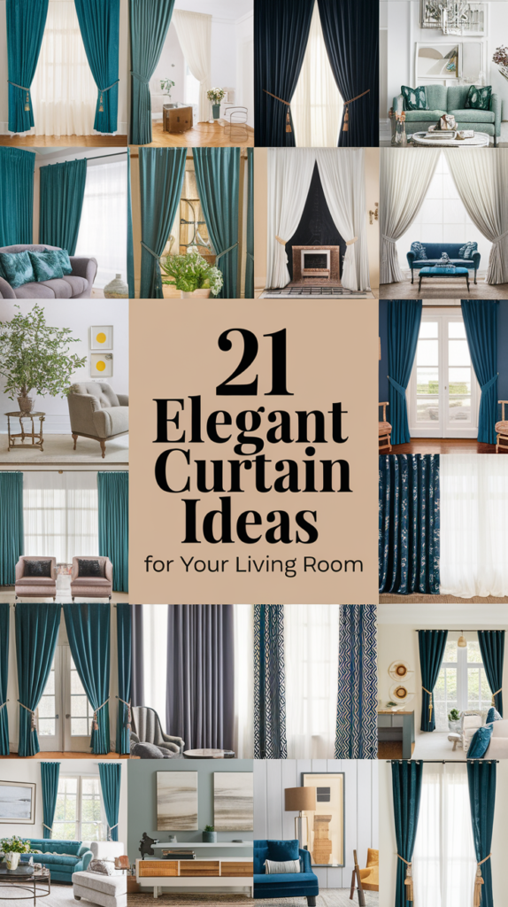 21 Elegant Curtain Ideas for Your Living Room That Will Transform Your Space! 26