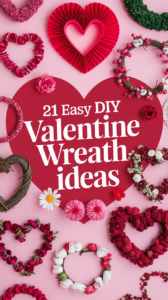 21 Easy DIY Valentine Wreath Ideas That Will Wow Your Guests! (Updated ...