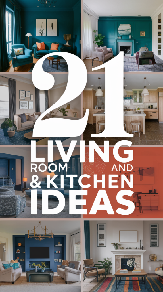 21 Living Room and Kitchen Together Ideas 3