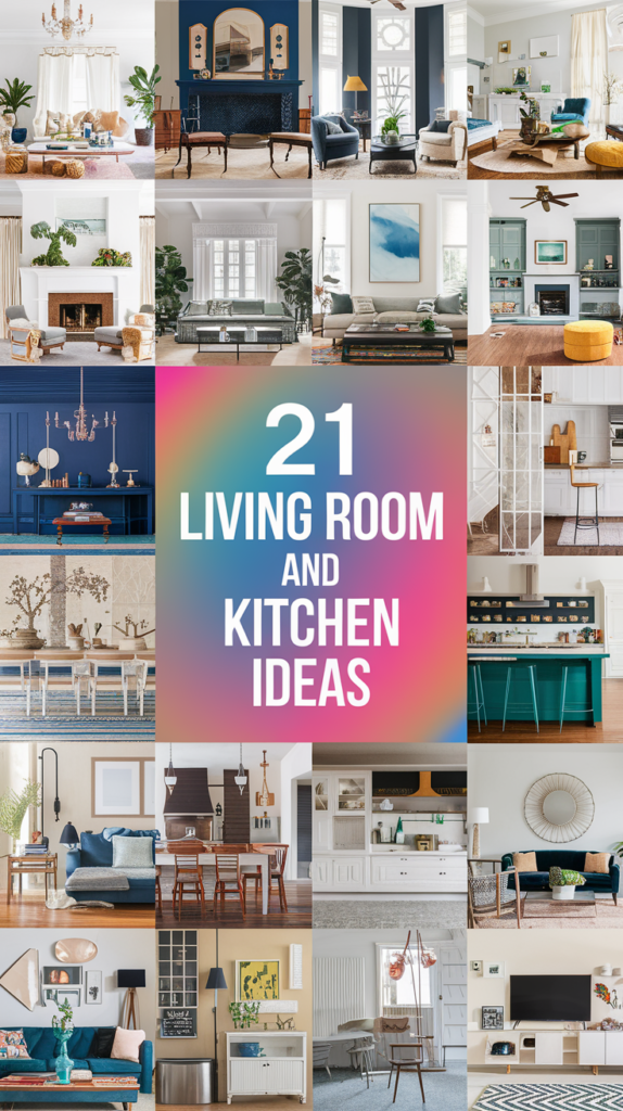 21 Living Room and Kitchen Together Ideas 2