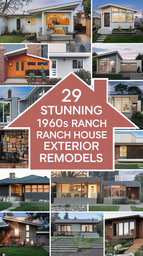 29 Stunning 1960s Ranch House Exterior Remodels That Will Inspire You! 4