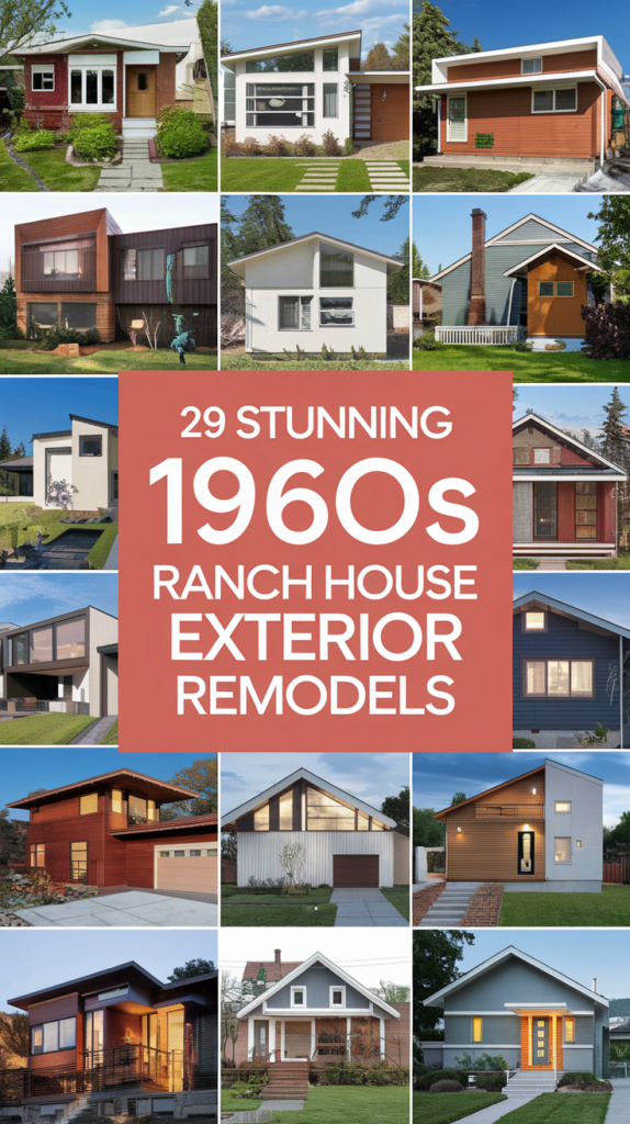 29 Stunning 1960s Ranch House Exterior Remodels That Will Inspire You! 3