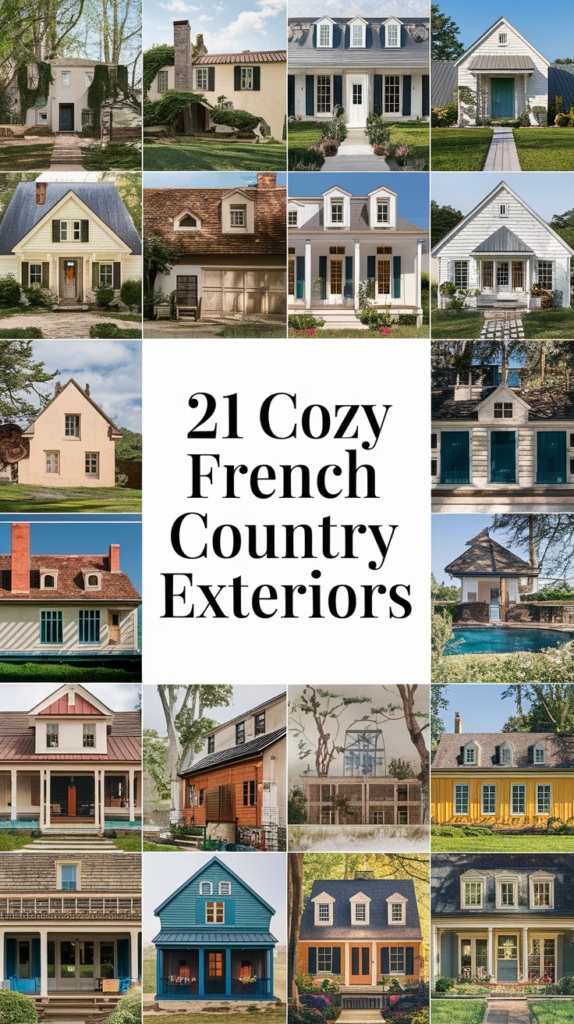 21 Cozy French Country Exteriors That Invite You to Relax and Unwind! 3