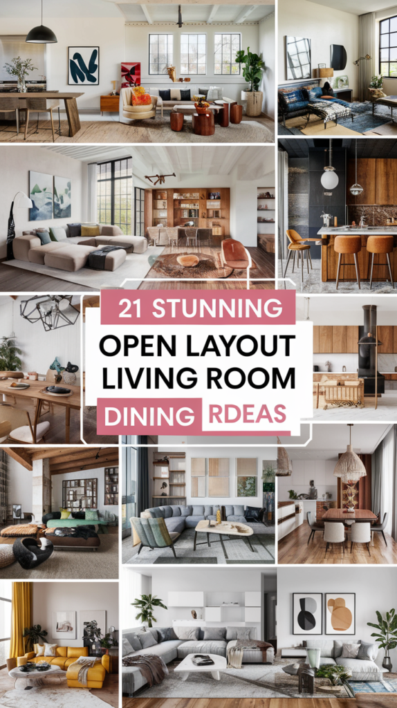 21 Stunning Open Layout Living Room Dining Room Ideas That Will Transform Your Space! 3