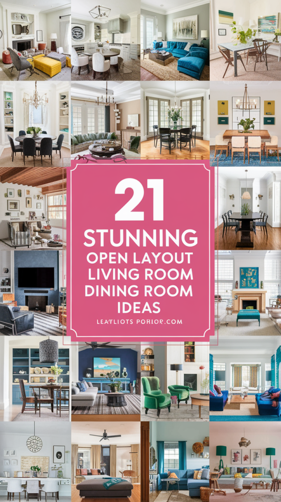 21 Stunning Open Layout Living Room Dining Room Ideas That Will Transform Your Space! 2