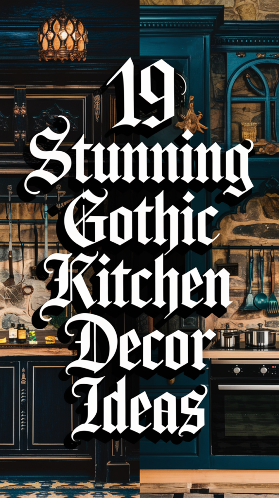 19 Stunning Gothic Kitchen Decor Ideas That Prove Dark Can Be Beautiful! 2