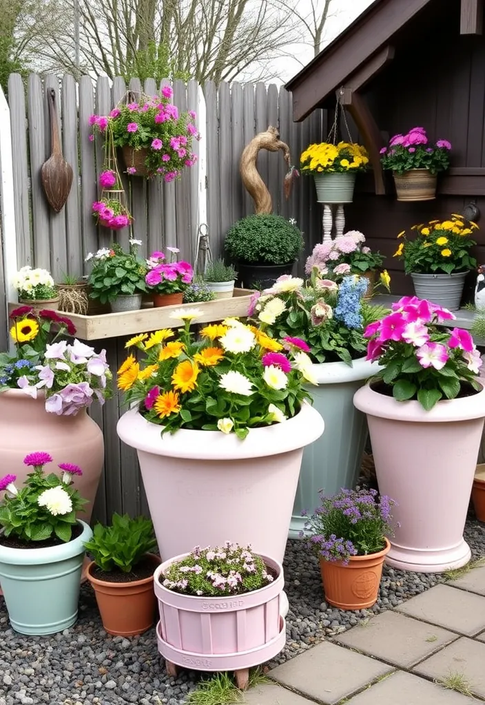 21 Decorative Garden Planters That Will Make Your Neighbors Jealous 16 21 Decorative Garden Planters That Will Make Your Neighbors Jealous (Check Out #12!) - 13. Charming Cottage Planters