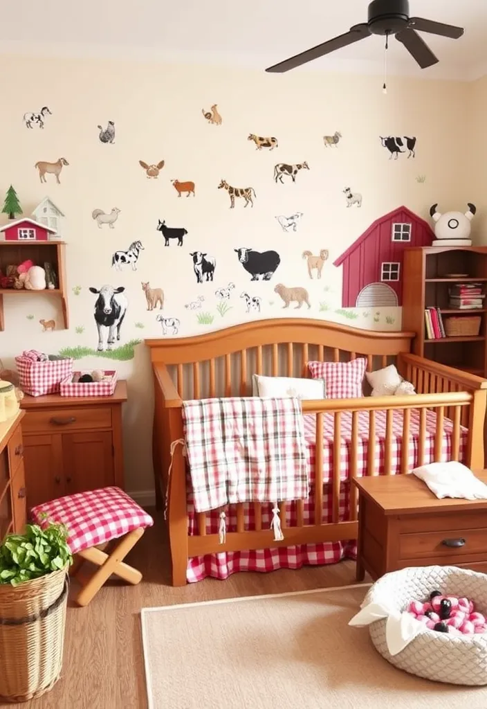 21 Adorable Nursery Room Decor Ideas That'll Transform Your Baby's Space 19 21 Adorable Nursery Room Decor Ideas That'll Transform Your Baby's Space (You'll Love #9!) - 16. Farm Fresh