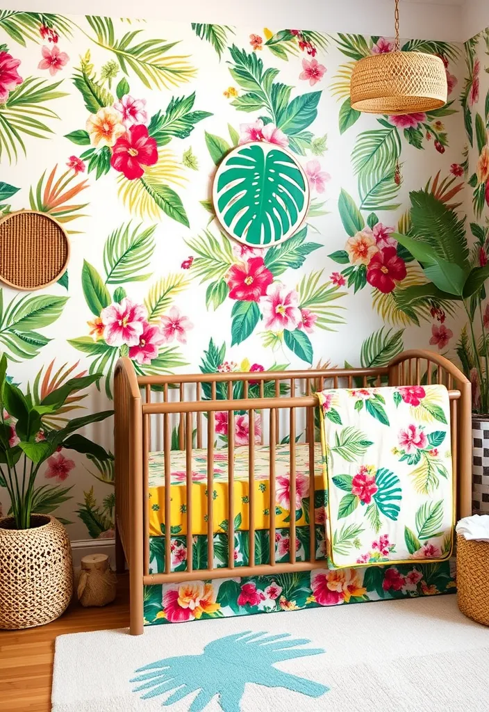 21 Adorable Nursery Room Decor Ideas That'll Transform Your Baby's Space 21 21 Adorable Nursery Room Decor Ideas That'll Transform Your Baby's Space (You'll Love #9!) - 18. Tropical Paradise