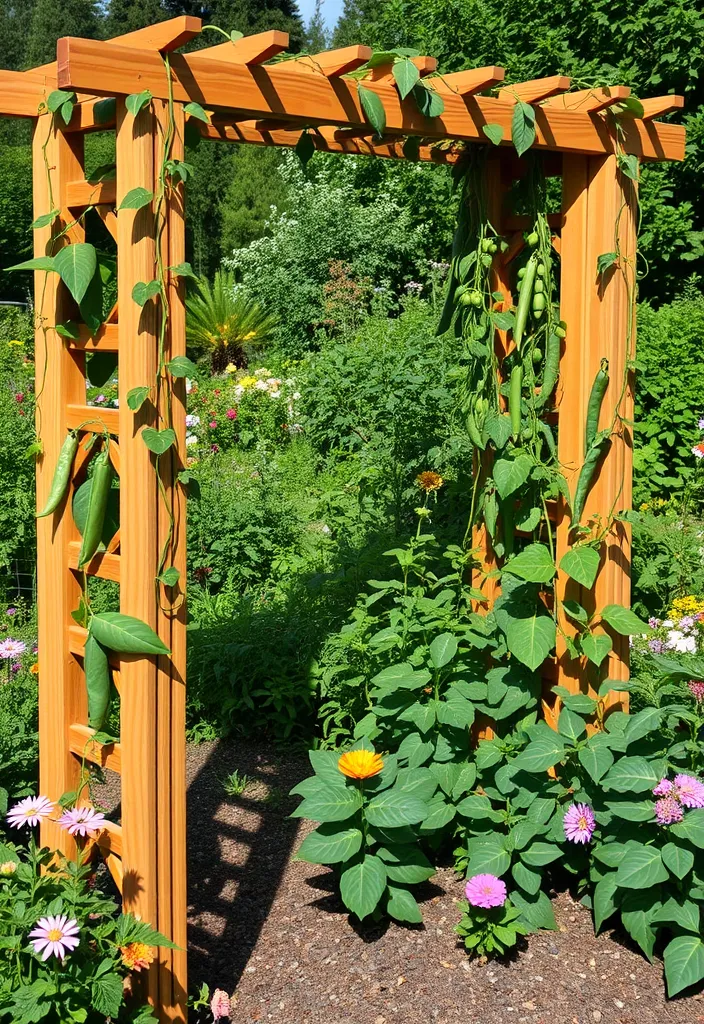 21 Stunning Outdoor Herb Garden Ideas That Will Inspire Your Green Thumb! 10 21 Stunning Outdoor Herb Garden Ideas That Will Inspire Your Green Thumb! - 7. Herb Garden with Trellis