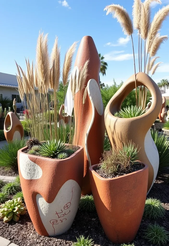 21 Decorative Garden Planters That Will Make Your Neighbors Jealous 10 21 Decorative Garden Planters That Will Make Your Neighbors Jealous (Check Out #12!) - 7. Artistic Sculptural Planters