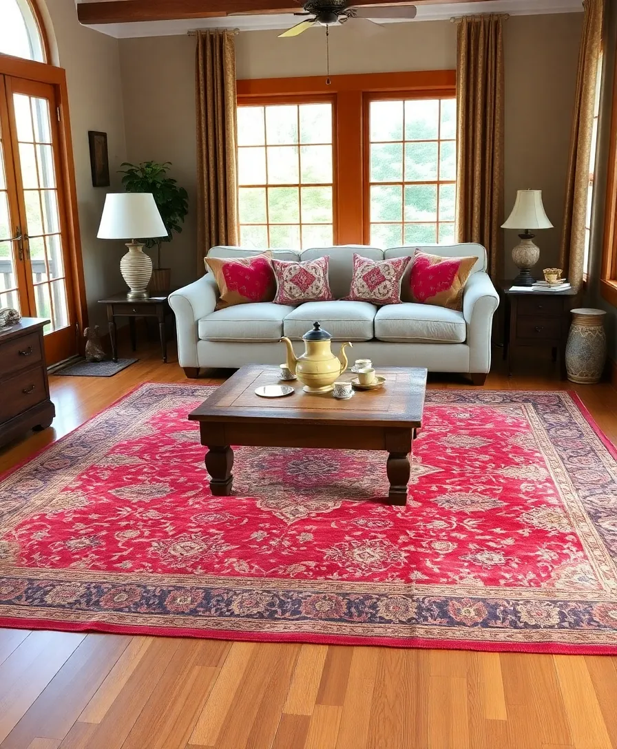 21 Antique Home Decor Ideas That'll Give Your Living Room Timeless Charm 5 21 Antique Home Decor Ideas That'll Give Your Living Room Timeless Charm (You Won't Believe #10!) - 1. Vintage Area Rugs