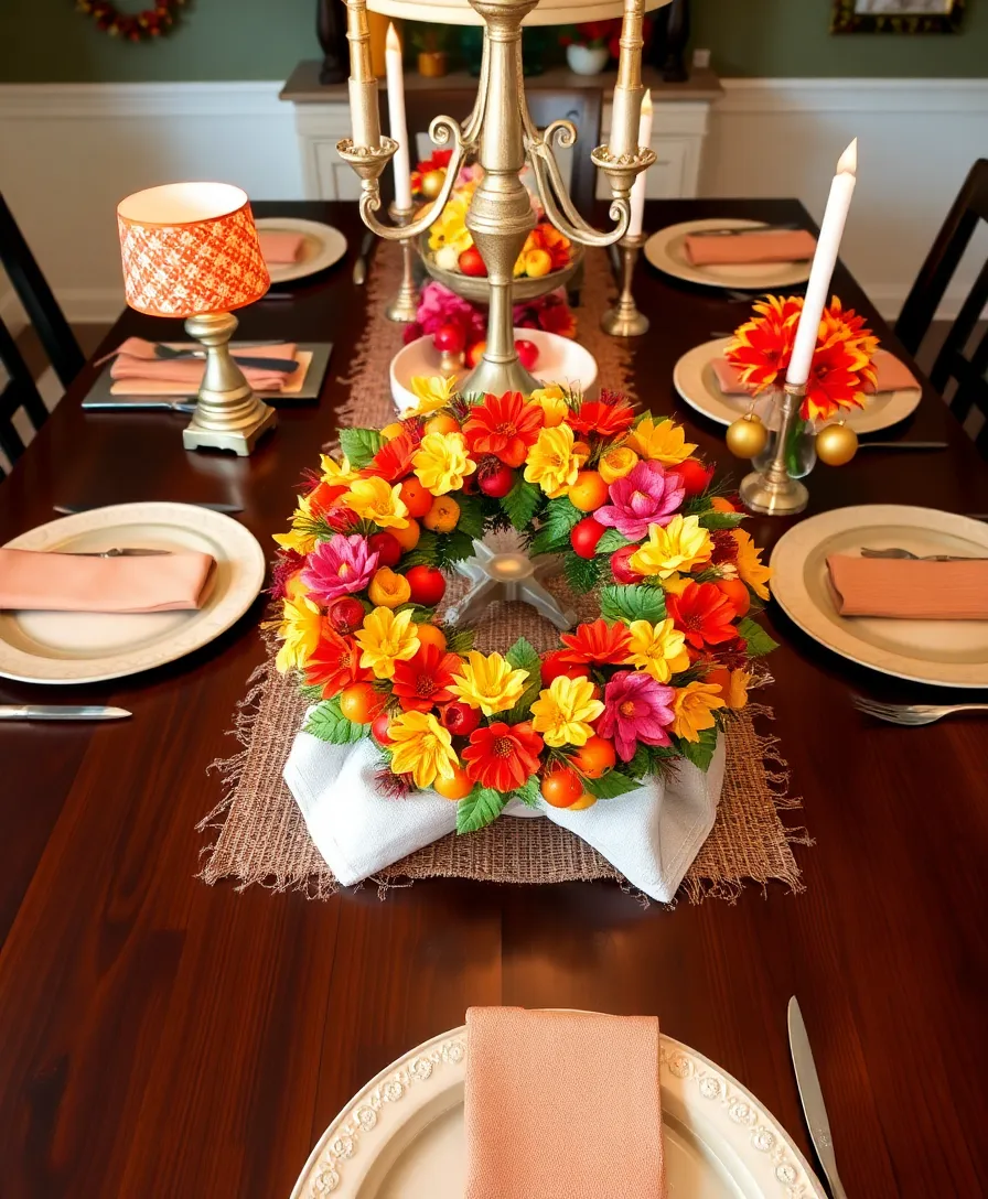 19 Colorful Table Decorations That Will Brighten Up Your Home Instantly! 22 19 Colorful Table Decorations That Will Brighten Up Your Home Instantly! - 19. Colorful Seasonal Wreaths
