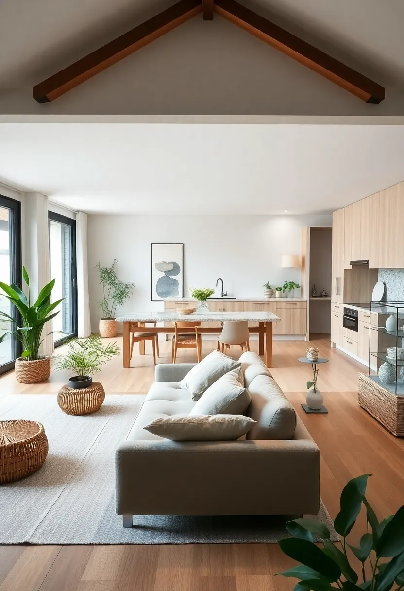 21 Stunning Open Space Living Room and Kitchen Designs You’ll Want to Copy! 14 21 Stunning Open Space Living Room and Kitchen Designs You’ll Want to Copy! - 11. Zen Retreat