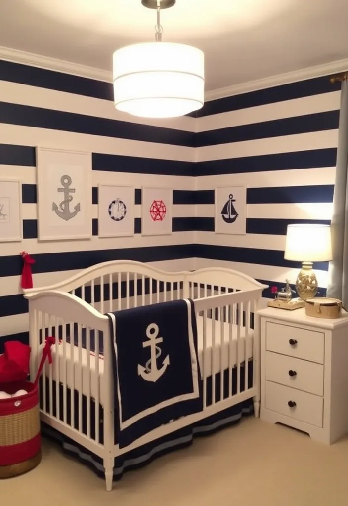 21 Adorable Nursery Room Decor Ideas That'll Transform Your Baby's Space 7 21 Adorable Nursery Room Decor Ideas That'll Transform Your Baby's Space (You'll Love #9!) - 4. Nautical Adventure