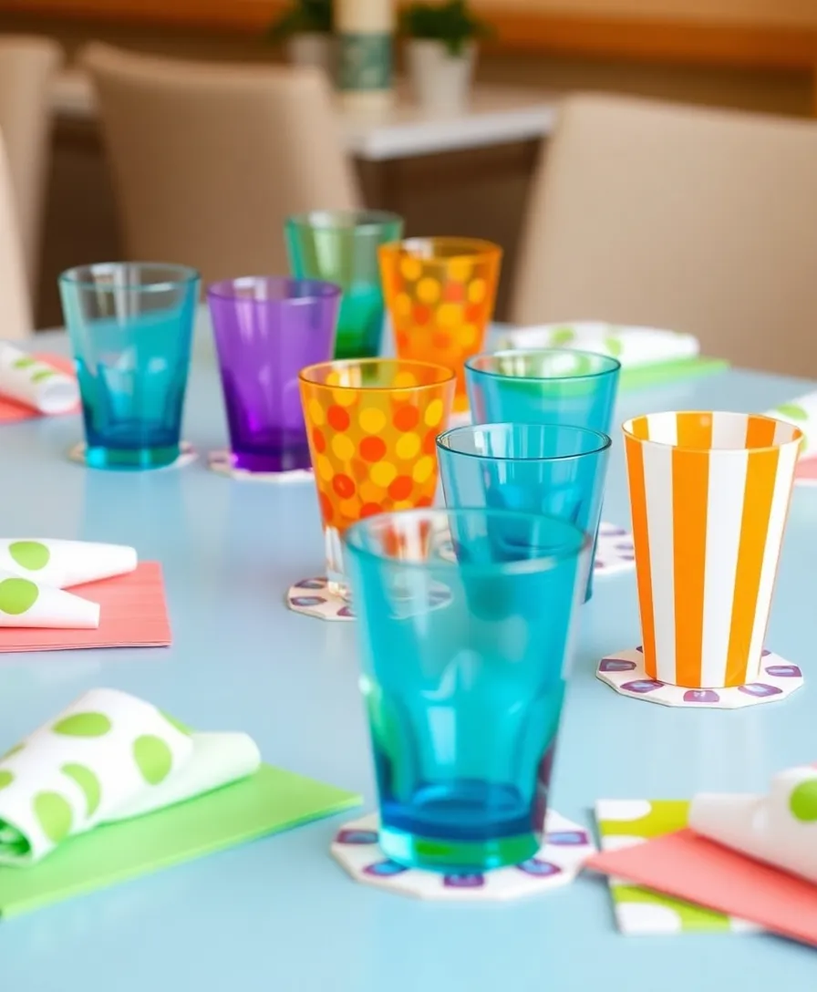 19 Colorful Table Decorations That Will Brighten Up Your Home Instantly! 13 19 Colorful Table Decorations That Will Brighten Up Your Home Instantly! - 10. Fun Drinkware