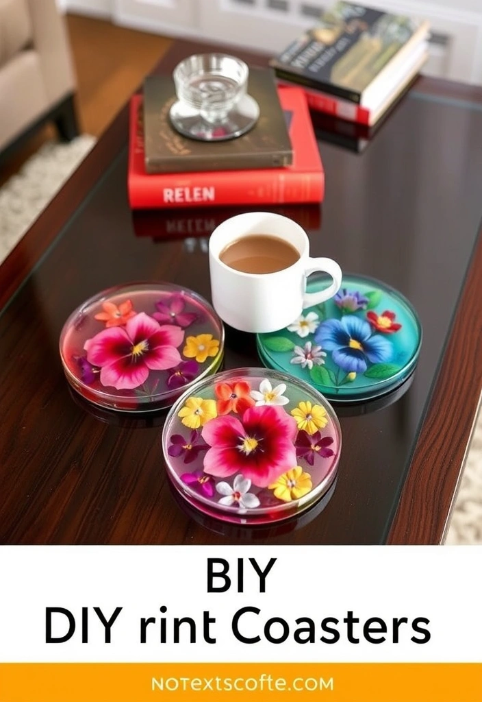 21 Home Aesthetic DIY Ideas That Will Instantly Elevate Your Space! 17 21 Home Aesthetic DIY Ideas That Will Instantly Elevate Your Space! - 14. DIY Resin Coasters