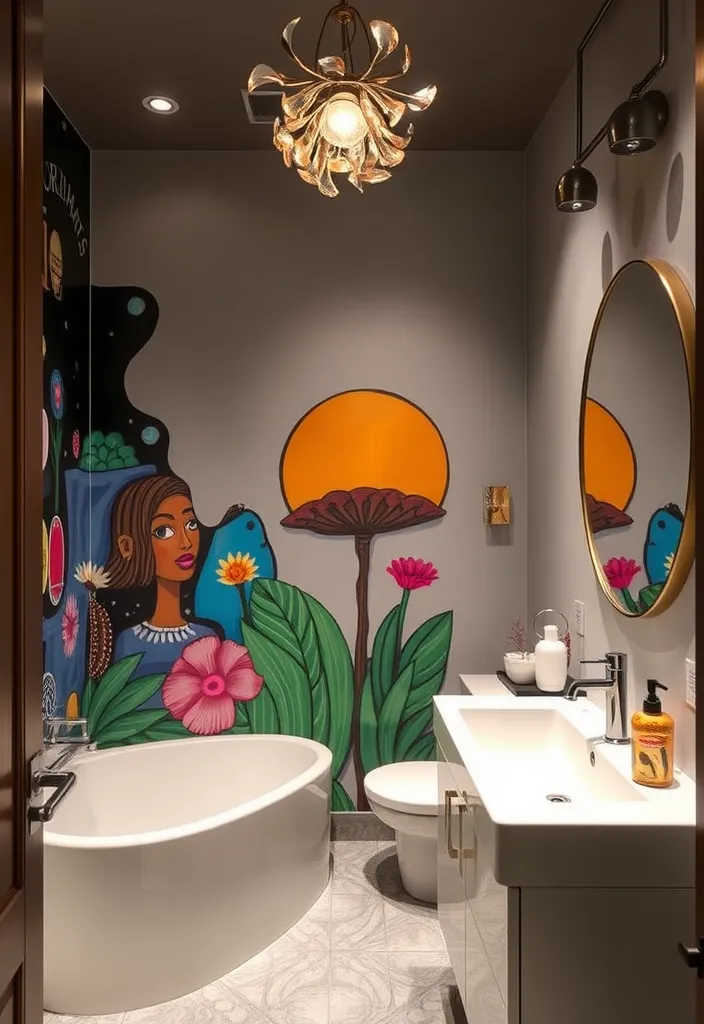 21 Modern Bathroom Ideas That Will Inspire Your Next Renovation 18 21 Modern Bathroom Ideas That Will Inspire Your Next Renovation (You Won't Believe #15!) - 15. You Won't Believe This: Artistic Touches