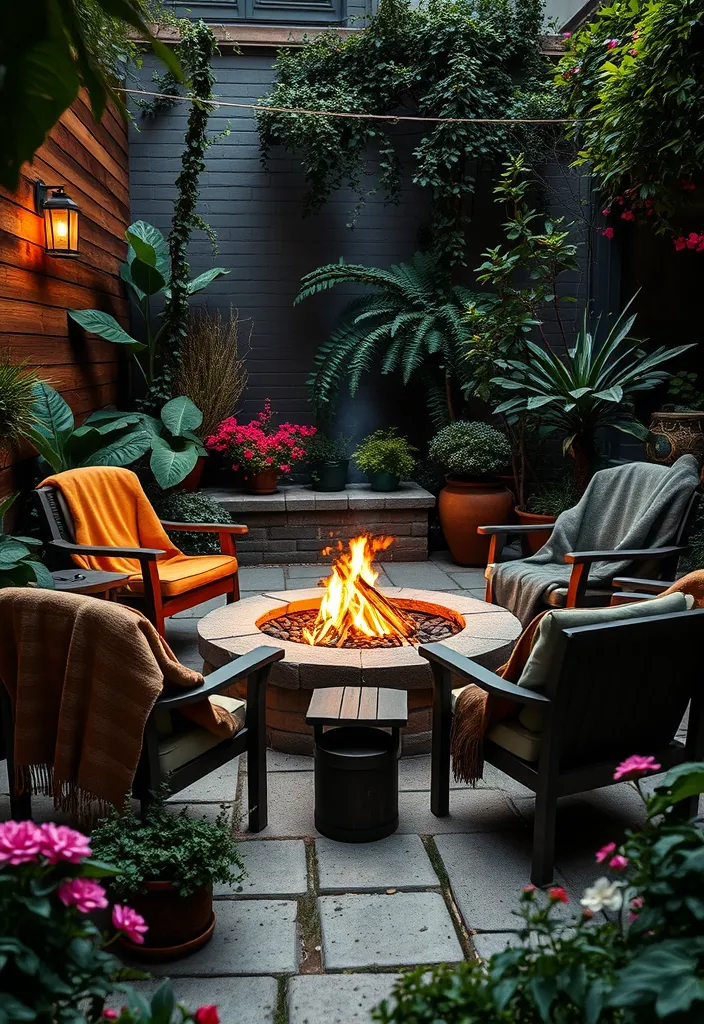 21 Courtyard Garden Ideas That Will Transform Your Small Space into a Lush Paradise! 16 21 Courtyard Garden Ideas That Will Transform Your Small Space into a Lush Paradise! - 13. Fire Pits: Warm Gatherings
