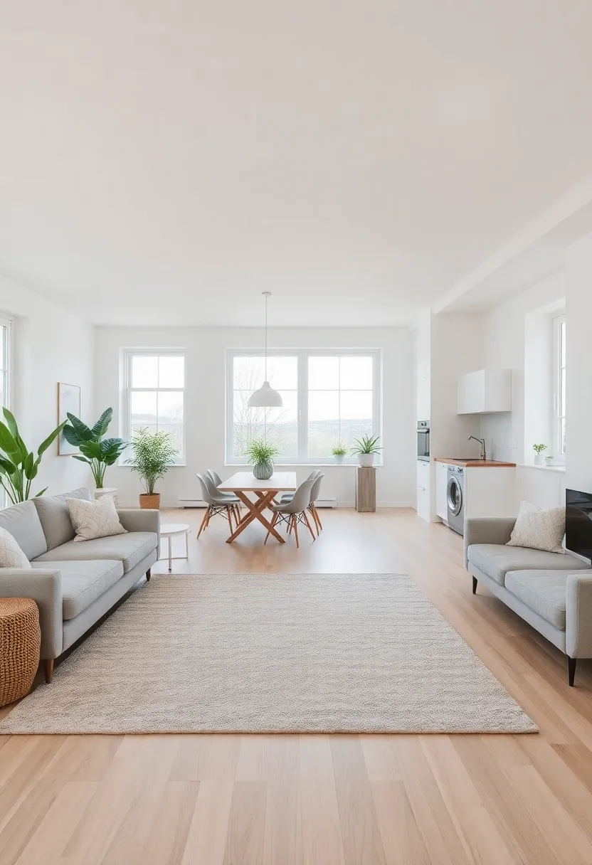 21 Stunning Open Space Living Room and Kitchen Designs You’ll Want to Copy! 4 21 Stunning Open Space Living Room and Kitchen Designs You’ll Want to Copy! - 1. Scandinavian Simplicity