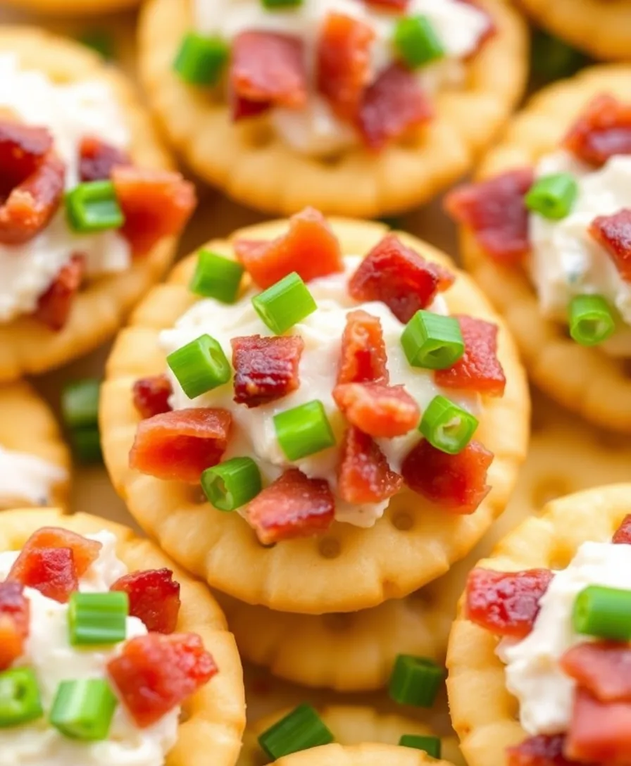21 Ritz Cracker Snacks You Can’t Resist (Your Guests Will Be Begging for More!) 13 21 Ritz Cracker Snacks You Can’t Resist (Your Guests Will Be Begging for More!) - 10. Bacon and Cream Cheese Spread