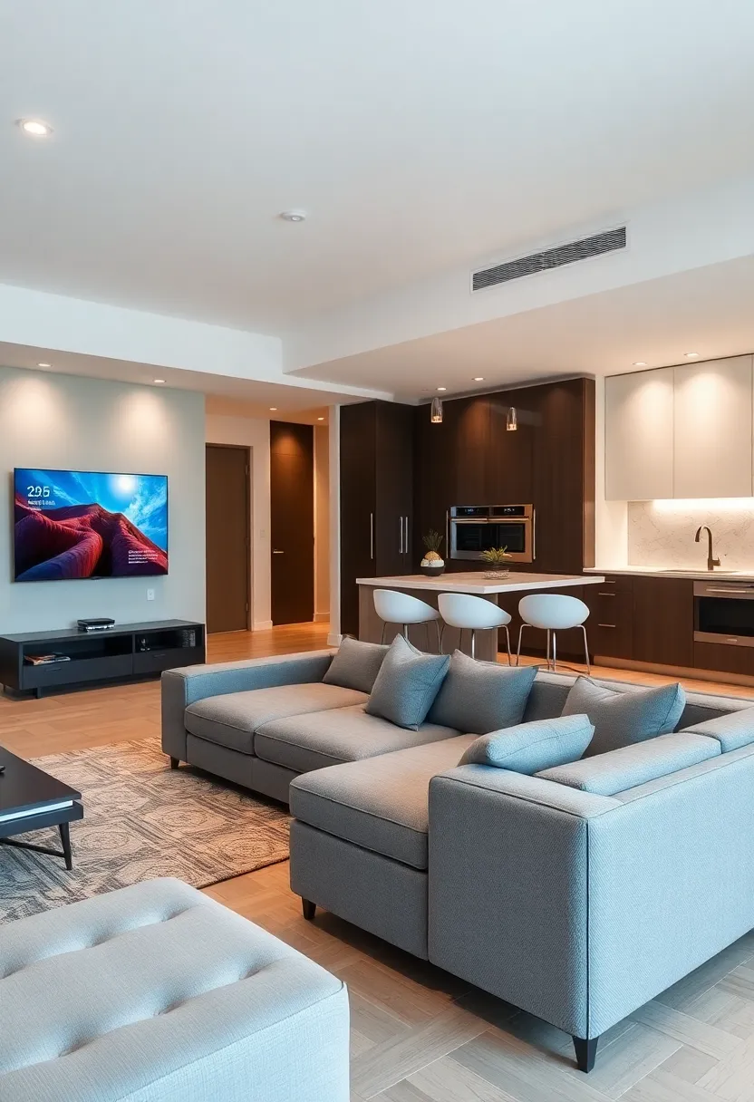 21 Stunning Open Space Living Room and Kitchen Designs You’ll Want to Copy! 20 21 Stunning Open Space Living Room and Kitchen Designs You’ll Want to Copy! - 17. Smart Living Spaces