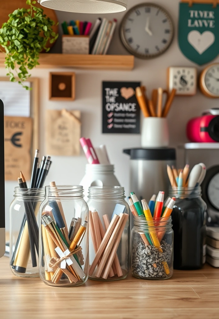 21 Declutter Home Hacks That Will Change Your Life (You Won't Believe #10!) 16 21 Declutter Home Hacks That Will Change Your Life (You Won't Believe #10!) - 13. Repurpose Old Jars