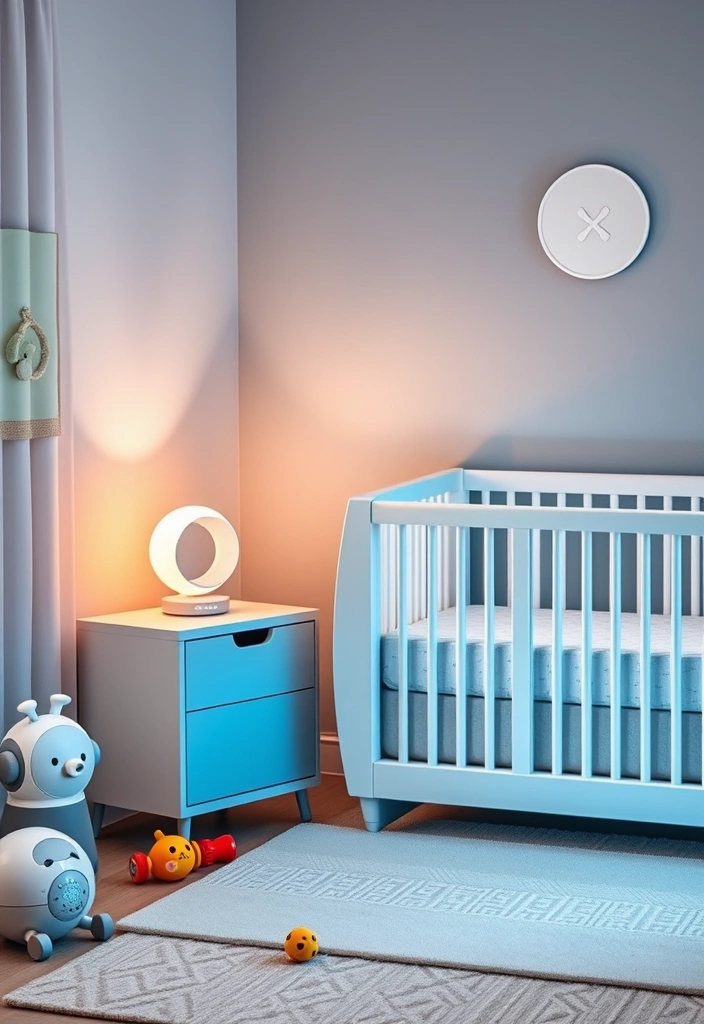 21 Modern Nursery Inspo Ideas That Will Leave You Speechless! 18 21 Modern Nursery Inspo Ideas That Will Leave You Speechless! - 15. Tech-Savvy Spaces