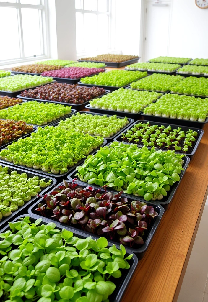 21 Backyard Vegetable Gardens That Are So Easy, You'll Wonder Why You Didn't Start Sooner! 22 21 Backyard Vegetable Gardens That Are So Easy, You'll Wonder Why You Didn't Start Sooner! - 19. Growing Microgreens