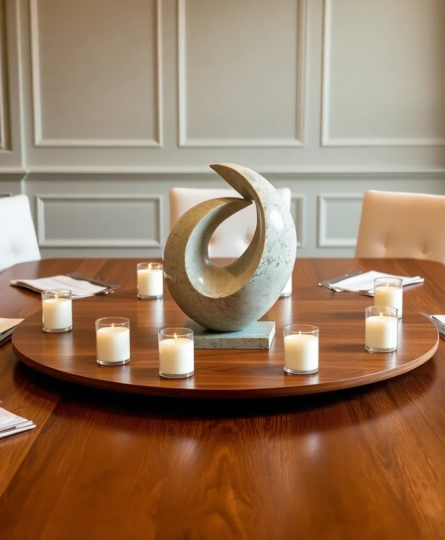 21 Dining Room Table Centerpiece Ideas That Will Transform Your Space 11 21 Dining Room Table Centerpiece Ideas That Will Transform Your Space (You Won't Believe #5!) - 8. Artistic Sculptures