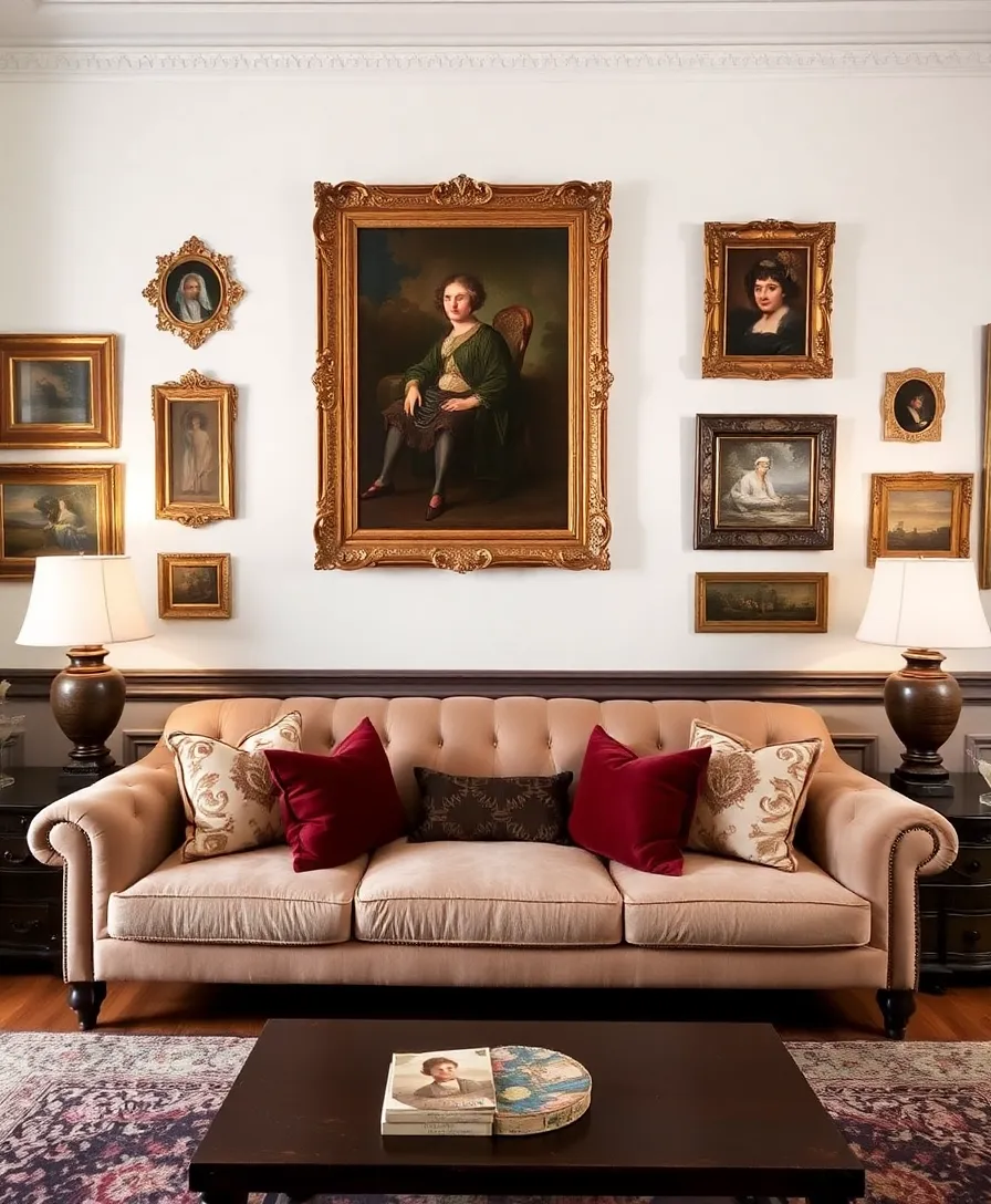 21 Antique Home Decor Ideas That'll Give Your Living Room Timeless Charm 24 21 Antique Home Decor Ideas That'll Give Your Living Room Timeless Charm (You Won't Believe #10!) - 20. Antique Wall Art