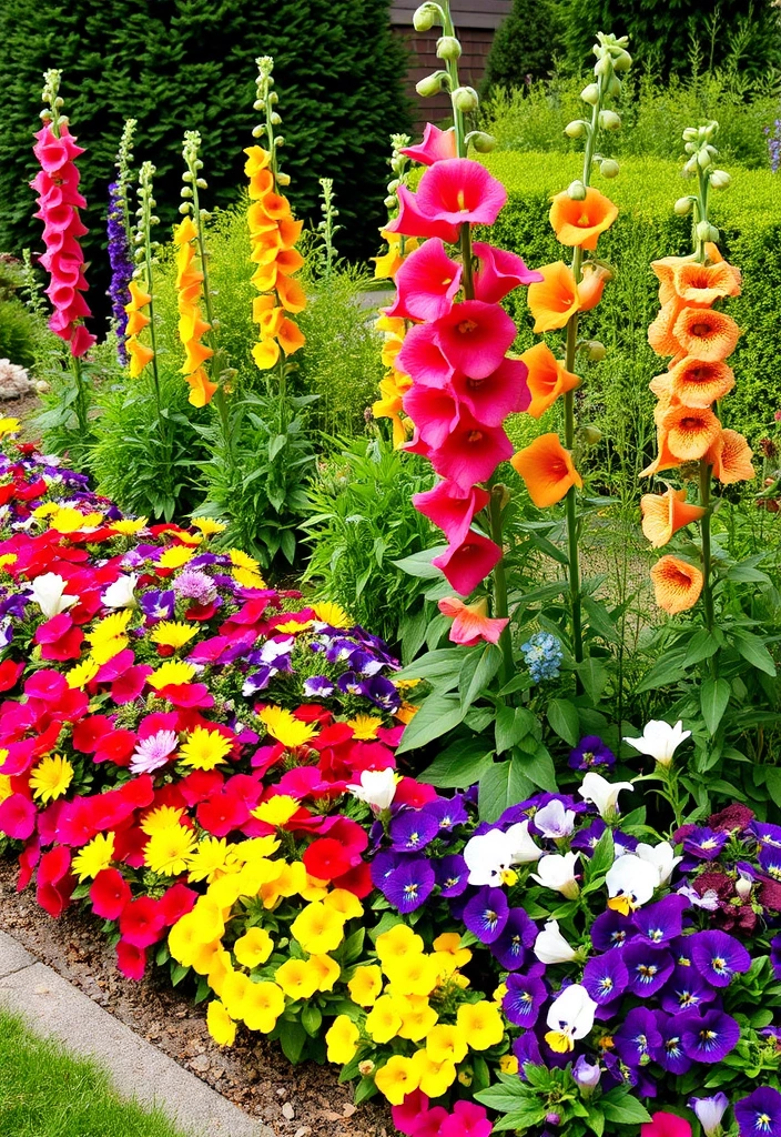 21 DIY Cut Flower Garden Layouts You Can Create This Weekend (#6 Will Surprise You!) 21 21 DIY Cut Flower Garden Layouts You Can Create This Weekend (#6 Will Surprise You!) - 18. The Vibrant Border Garden