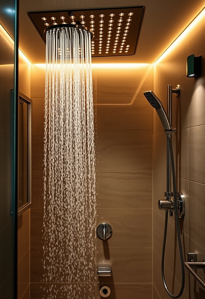 19 Luxury Bathroom Remodel Shower Ideas That Will Make You Feel Like Royalty! 20 19 Luxury Bathroom Remodel Shower Ideas That Will Make You Feel Like Royalty! - 17. Rainfall and Body Jets Combo