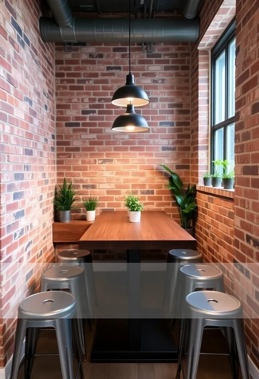 21 Corner Dining Nook Ideas That Will Transform Your Small Space Into a Cozy Retreat! 9 21 Corner Dining Nook Ideas That Will Transform Your Small Space Into a Cozy Retreat! - 6. Industrial Chic