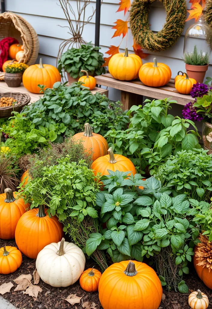 21 Stunning Outdoor Herb Garden Ideas That Will Inspire Your Green Thumb! 22 21 Stunning Outdoor Herb Garden Ideas That Will Inspire Your Green Thumb! - 19. Herb Garden with Seasonal Themes