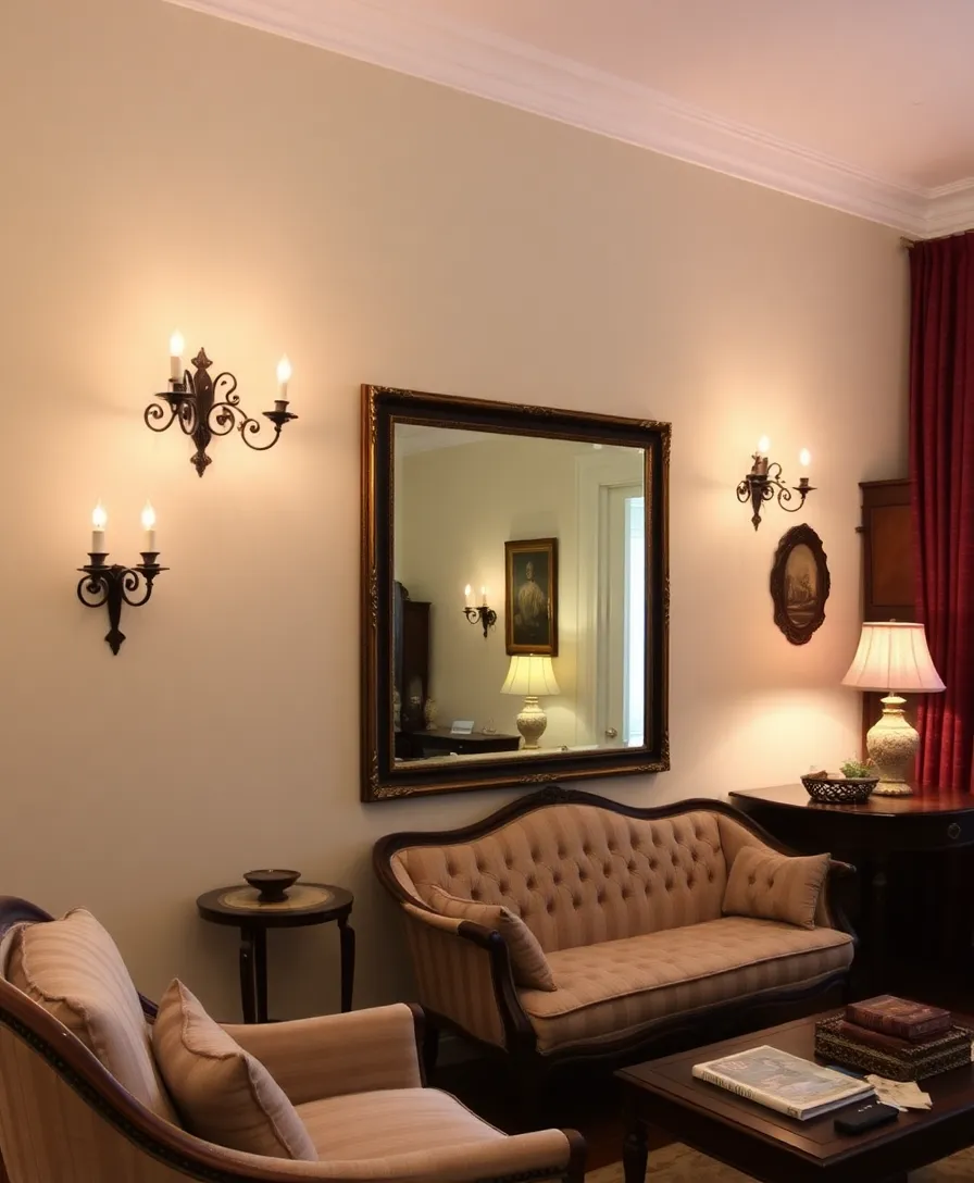 21 Antique Home Decor Ideas That'll Give Your Living Room Timeless Charm 15 21 Antique Home Decor Ideas That'll Give Your Living Room Timeless Charm (You Won't Believe #10!) - 11. Antique Wall Sconces