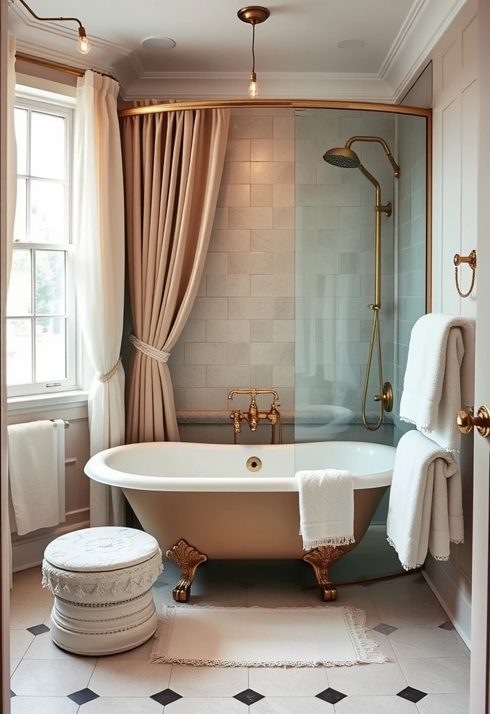 19 Luxury Bathroom Remodel Shower Ideas That Will Make You Feel Like Royalty! 5 19 Luxury Bathroom Remodel Shower Ideas That Will Make You Feel Like Royalty! - 2. Vintage Chic with Clawfoot Tub